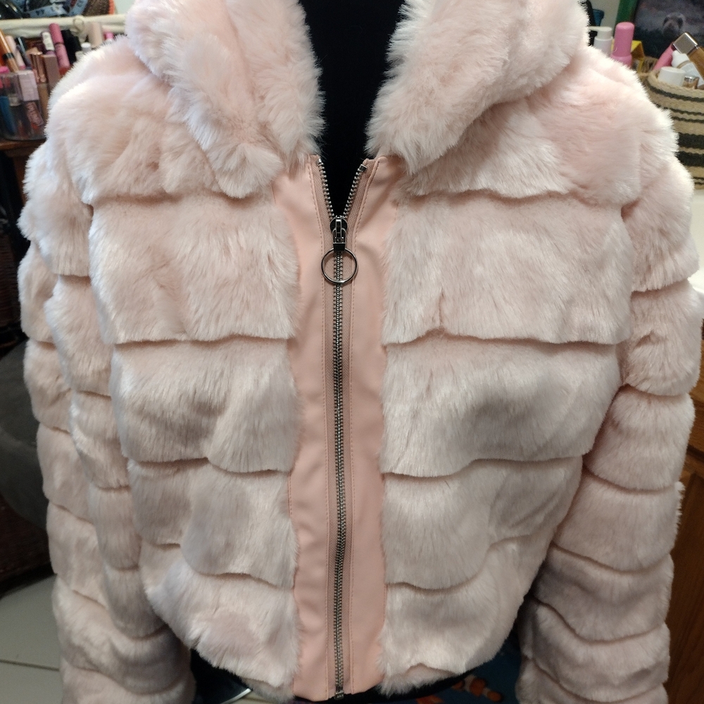 Club EXX Sugar Rush Faux Fur Jacket/ Dolls Kill/ XXL/ SOLD OUT/ New - Picture 2 of 13